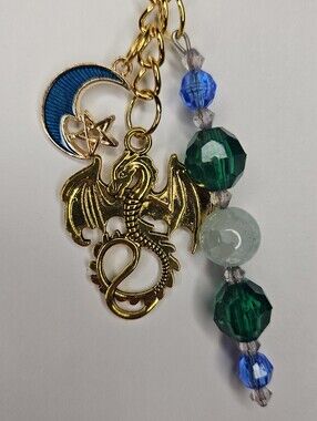 Dragon Beaded Keychain Handmade NEW